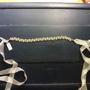 Pearl and crystal belt from Bridal Store